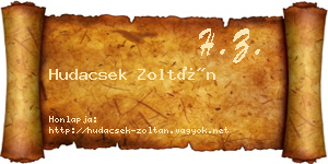 Hudacsek Zoltán névjegykártya