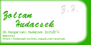 zoltan hudacsek business card